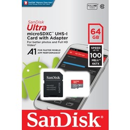 Карта памяти Sandisk Ultra SD 64 Gb